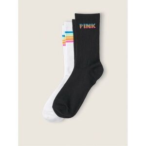 PINK Victoria's Secret Black and White Socks